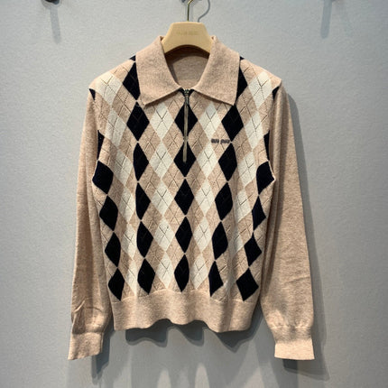 MIUMIU 26S POLO KNIT SWEATER 1368