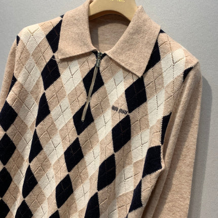 MIUMIU 26S POLO KNIT SWEATER 1368