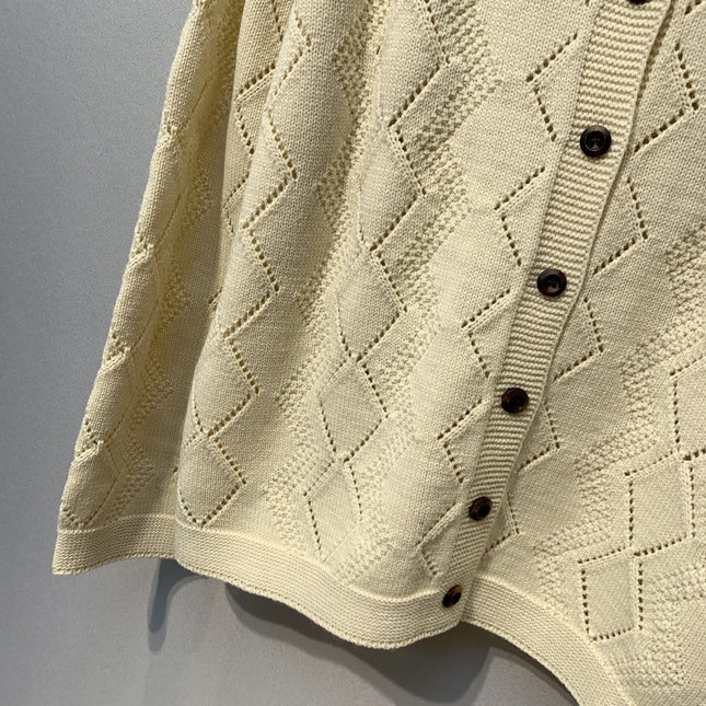 VALENTINO 26S COLLARED KNIT CARDIGAN 319