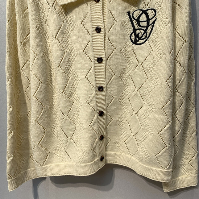 VALENTINO 26S COLLARED KNIT CARDIGAN 319