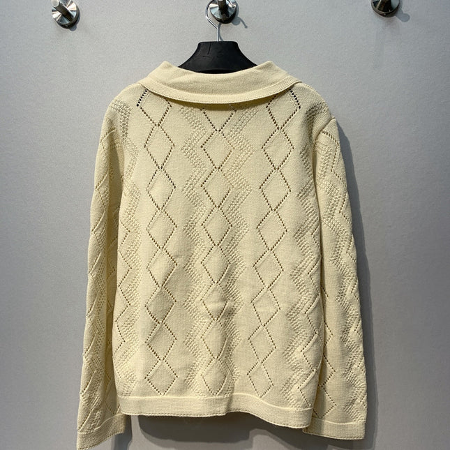 VALENTINO 26S COLLARED KNIT CARDIGAN 319