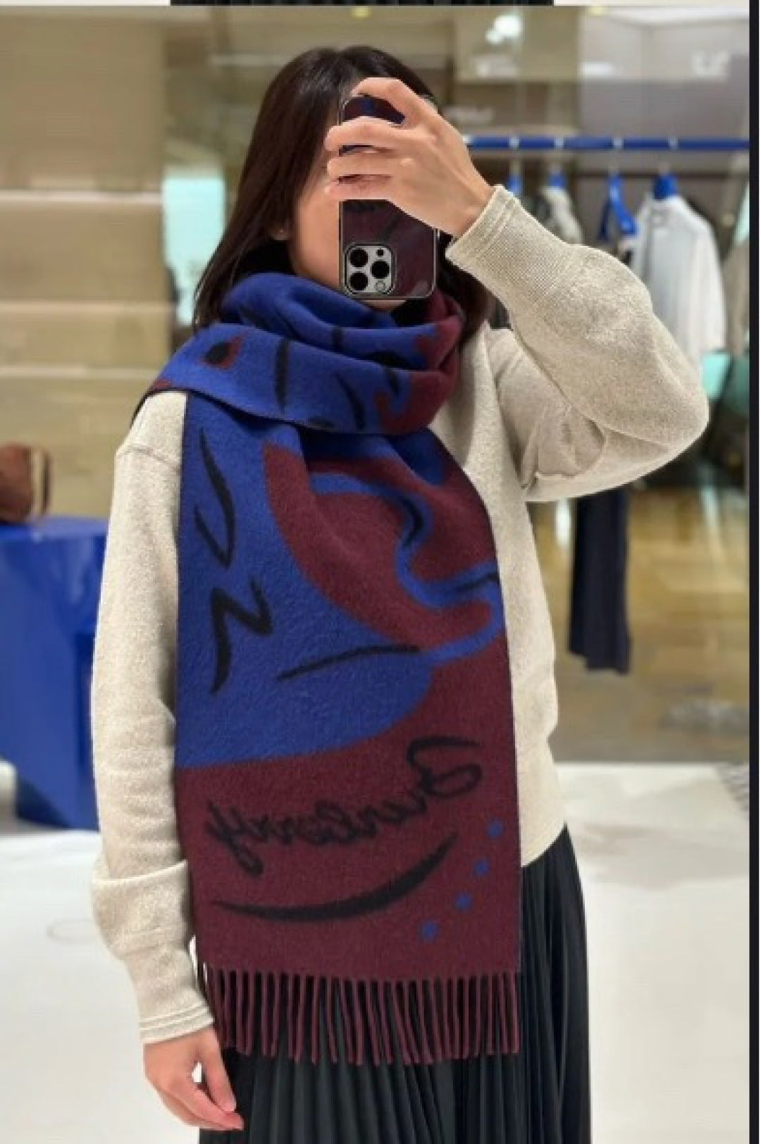 BURBERRY 26S SCARF 168CM IN CASHMERE 145850