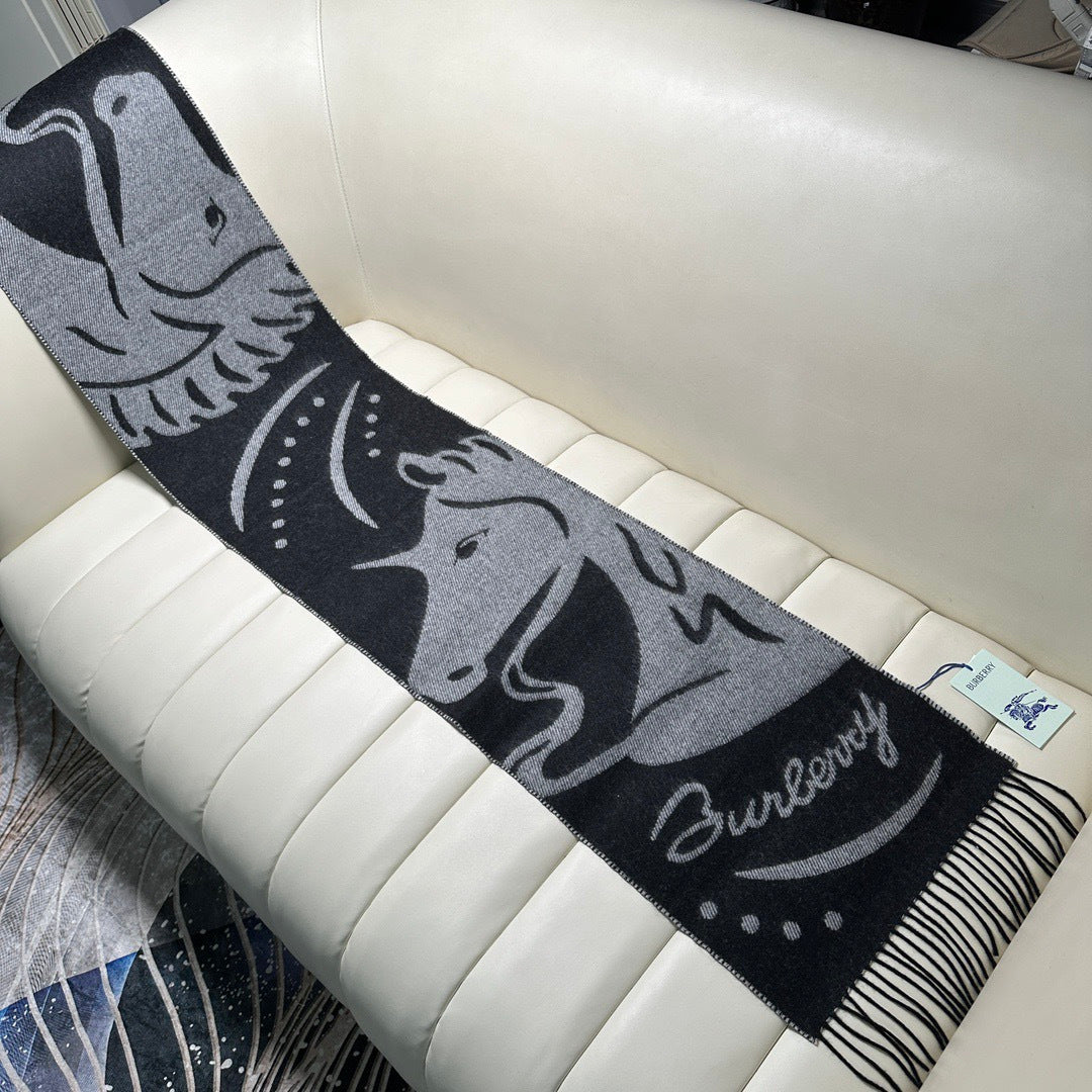 BURBERRY 26S SCARF 168CM IN CASHMERE 145851