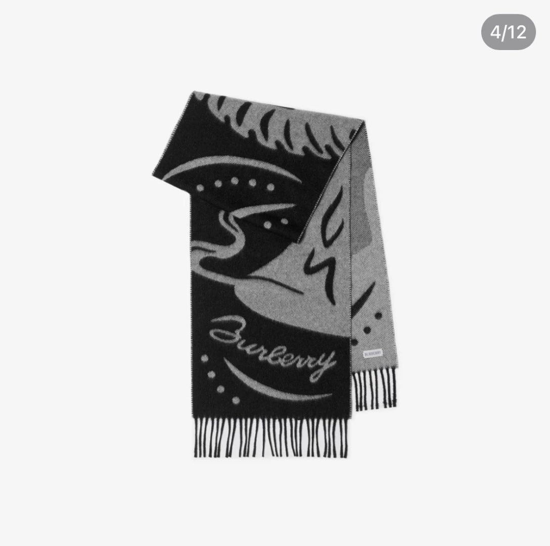 BURBERRY 26S SCARF 168CM IN CASHMERE 145851