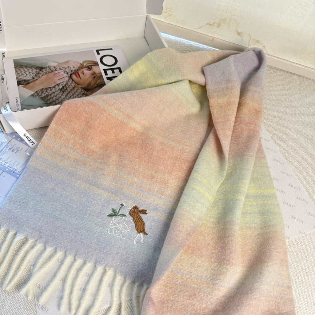 LOEWE 26S SCARF 180 IN MOHAIR WOOL 147430