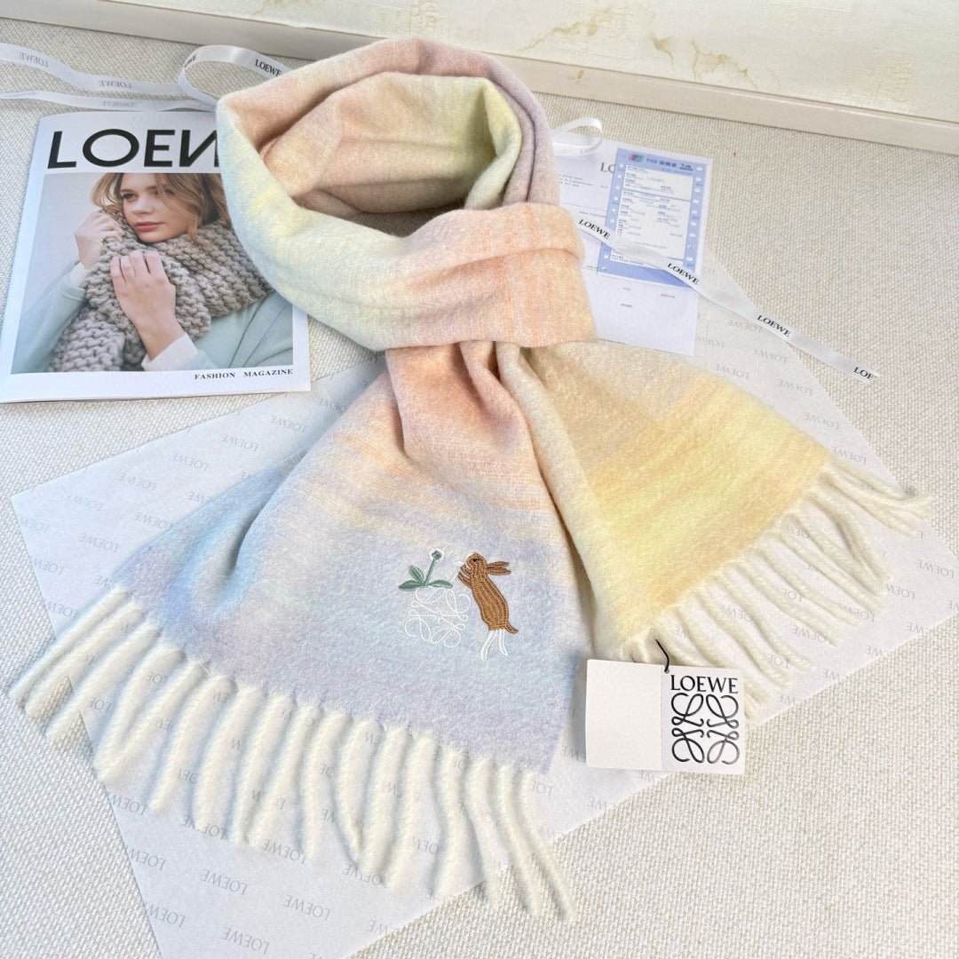 LOEWE 26S SCARF 180 IN MOHAIR WOOL 147430