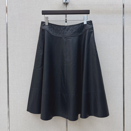 HERMES 26S LEATHER SKIRT 798