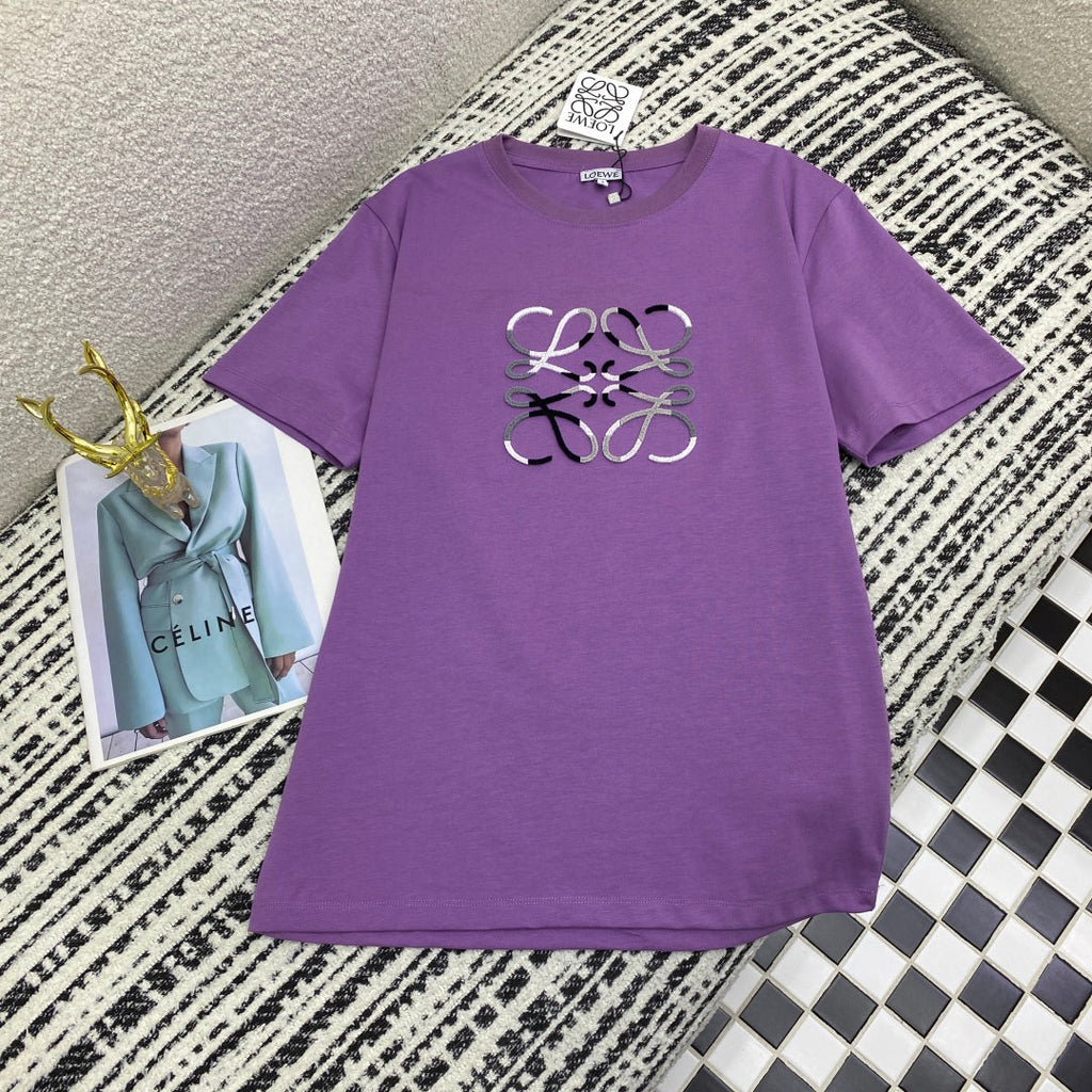 Loewe Round Neck T-shirt Cotton