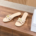 DIOR 26S MID HEEL SANDALS IN BEIGE CALFSKIN MULTI STRAP GOLD HARDWARE