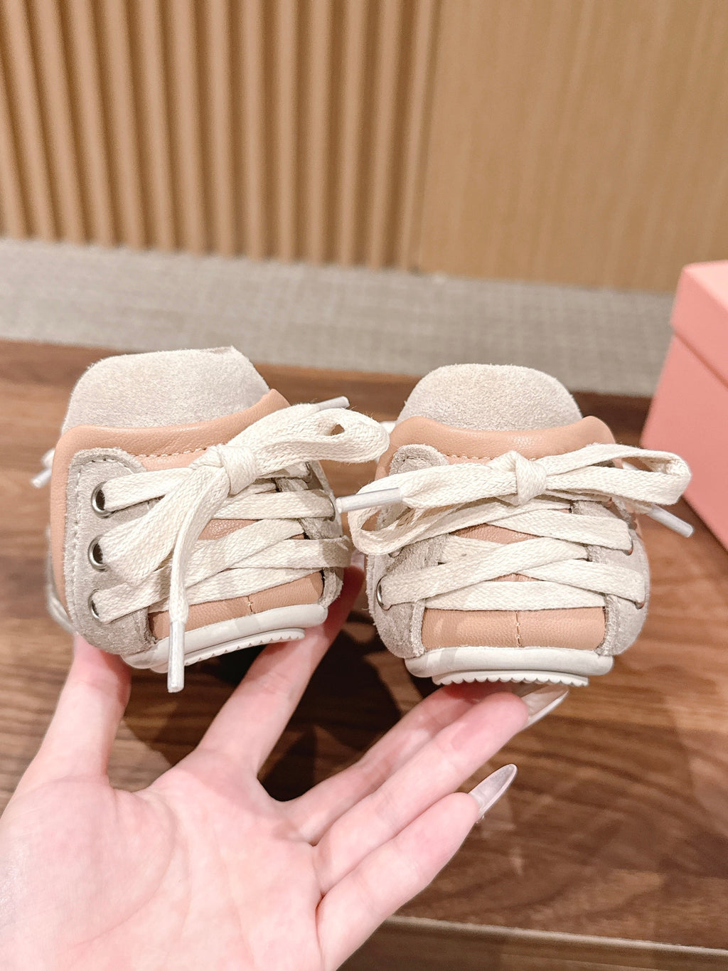 DIOR 26S LOW TOP SNEAKERS IN LIGHT PINK SUEDE