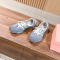 DIOR 26S LOW TOP SNEAKERS IN GREY SUEDE