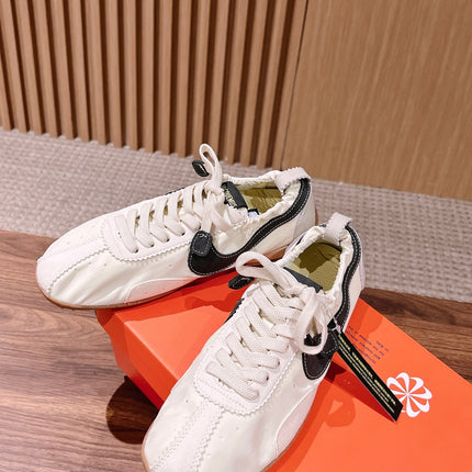 JACQUEMUS 26S SNEAKERS IN CREAM WHITE SUEDE & FABRIC