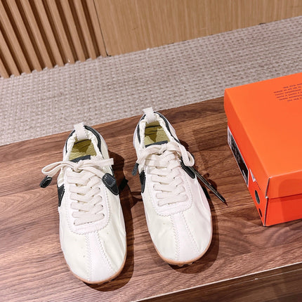 JACQUEMUS 26S SNEAKERS IN CREAM WHITE SUEDE & FABRIC