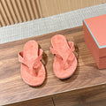 LP 26S THONG SANDALS IN CORAL PINK SUEDE