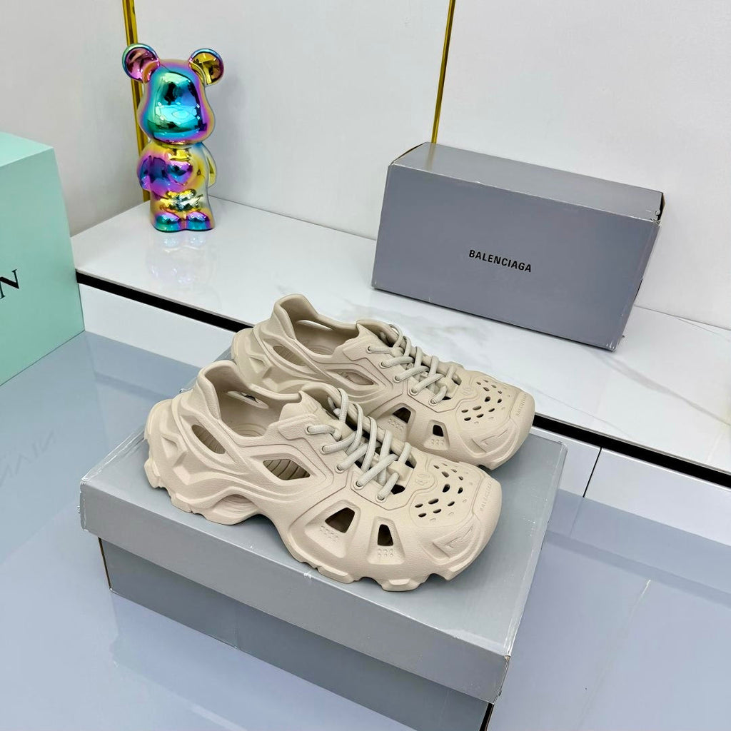 BALENCIAGA 25S SPIDER-MAN SNEAKERS IN LIGHT BEIGE SYNTHETIC RUBBER