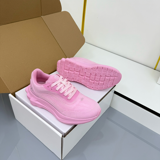 ALO 25S SNEAKER IN PINK MESH FABRIC