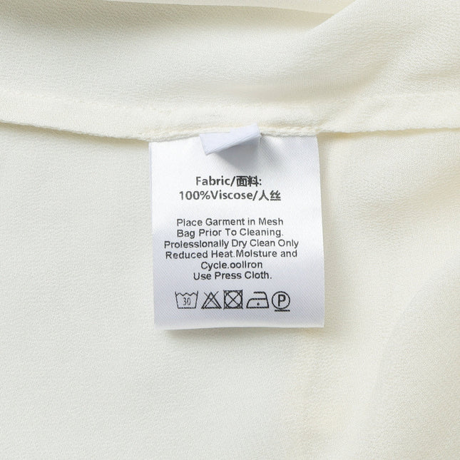 CHLOE 26S V-NECK SHORT-SLEEVE CHIFFON BLOUSE STYLE 59