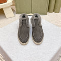 LP 25S SUMMER CHARMS WALK LOAFERS IN SMOKE GREY SUEDE AND FLEECE