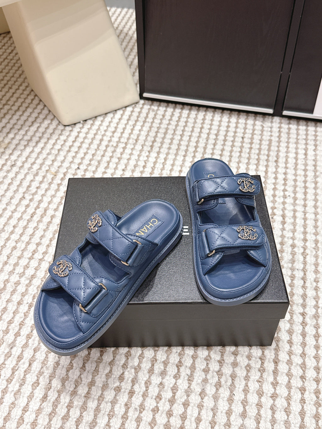 26S SANDALS IN SLATE BLUE CALFSKIN