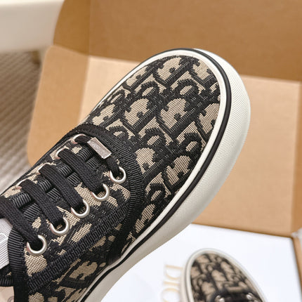 DIOR 26S SALTWIND SNEAKER IN BROWN BLACK FABRIC