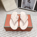 LP 26S THONG SANDALS IN LIGHT BEIGE SUEDE