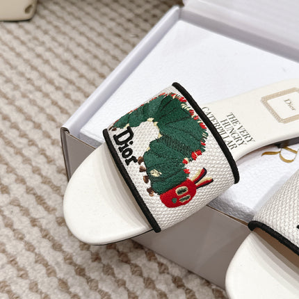 DIOR 26S D-WAY SLIDE IN MULTICOLOR CANVAS STYLE 07