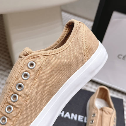 CHANEL 26S SNEAKERS IN BEIGE CANVAS