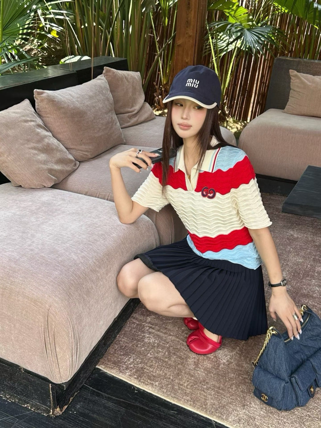 GUCCI 26S KNIT POLO SHIRT 303