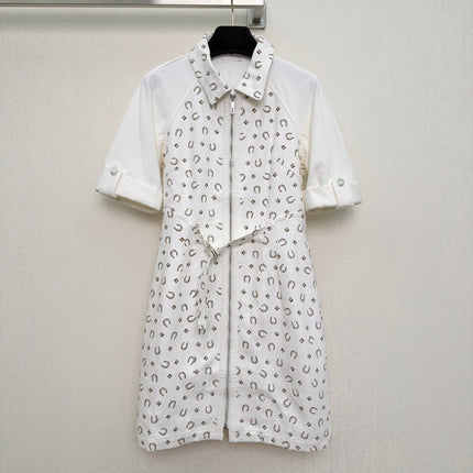 HERMES 26S DENIM DRESS 742