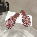 LOEWE 26S BRAIDED CAGE SLIDE SANDALS IN DARK BROWN CALFSKIN