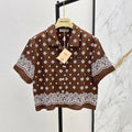MIUMIU 26S LOOSE FIT SHORT SLEEVED SHIRT 968
