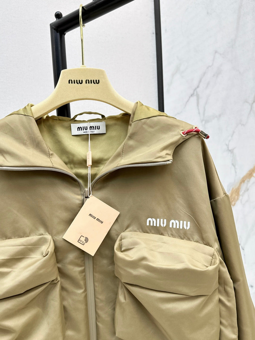 MIUMIU 26S HOODED JACKET 960