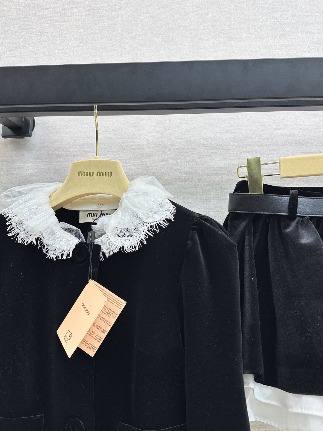 MIUMIU JACKET AND SKIRT SET STYLE 616