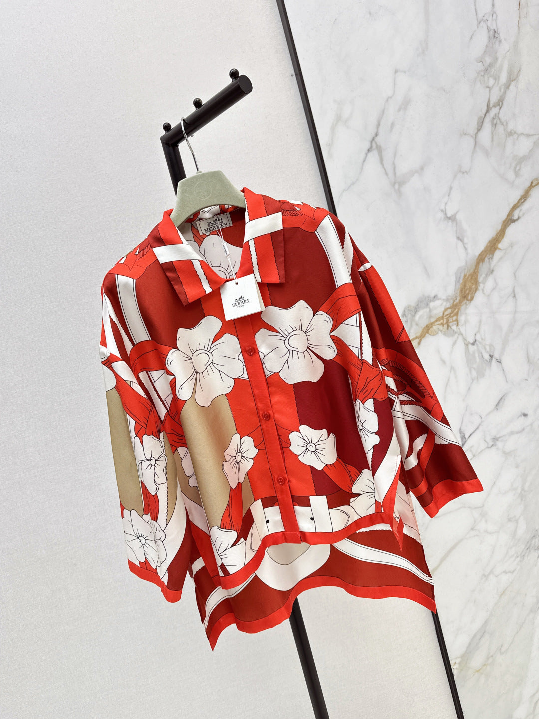 HERMES 25S SILK SHIRT 329