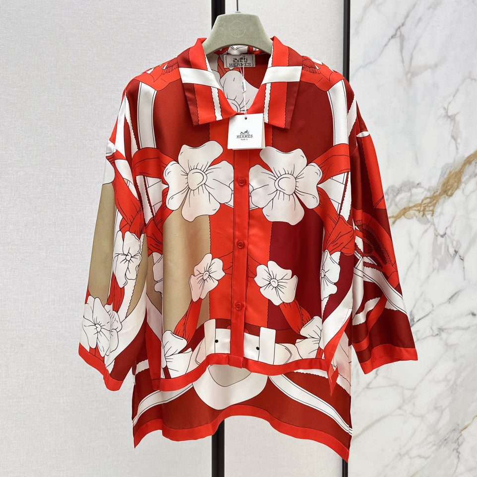 HERMES 25S SILK SHIRT 329