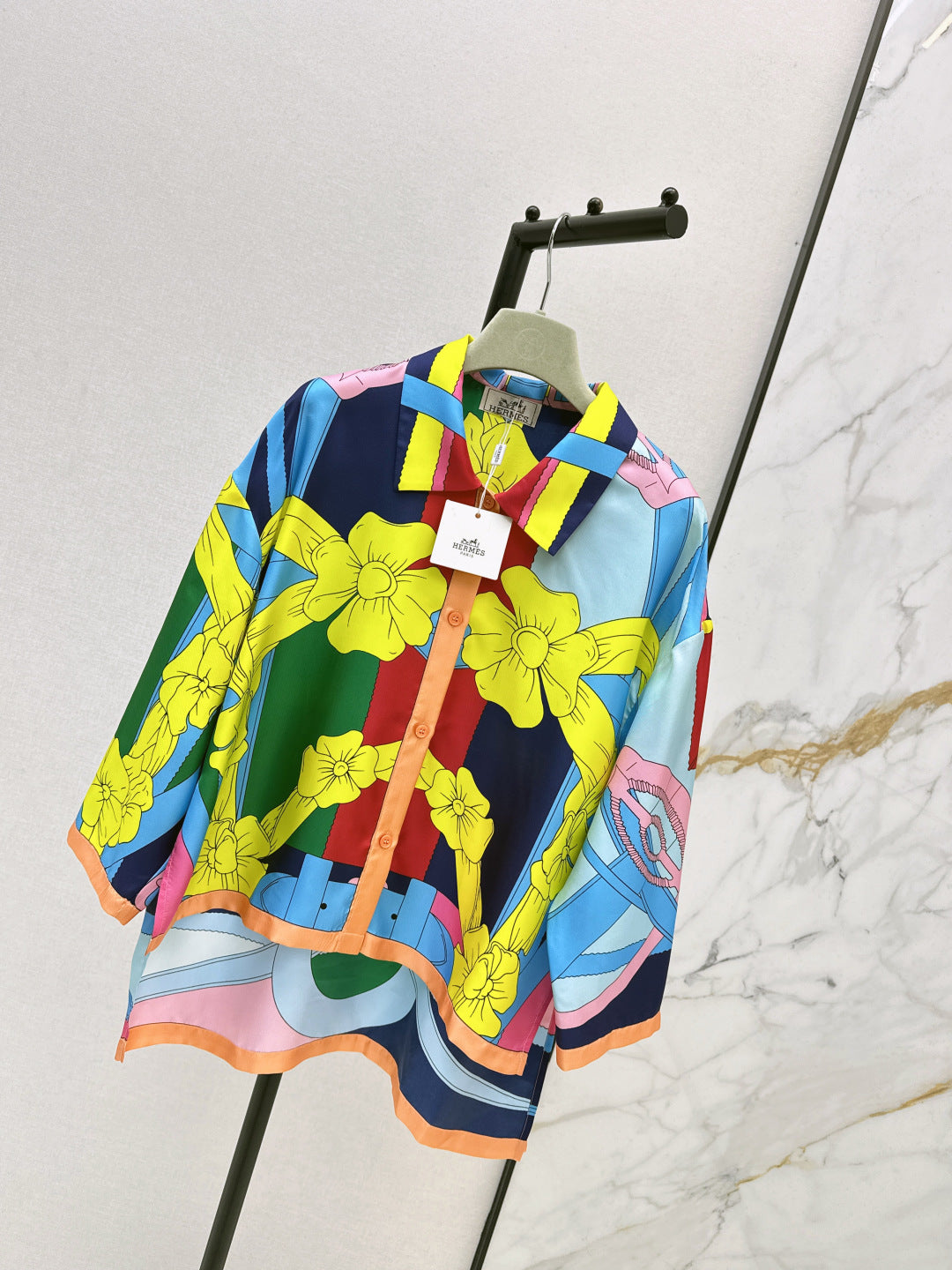 HERMES 25S SILK SHIRT 330