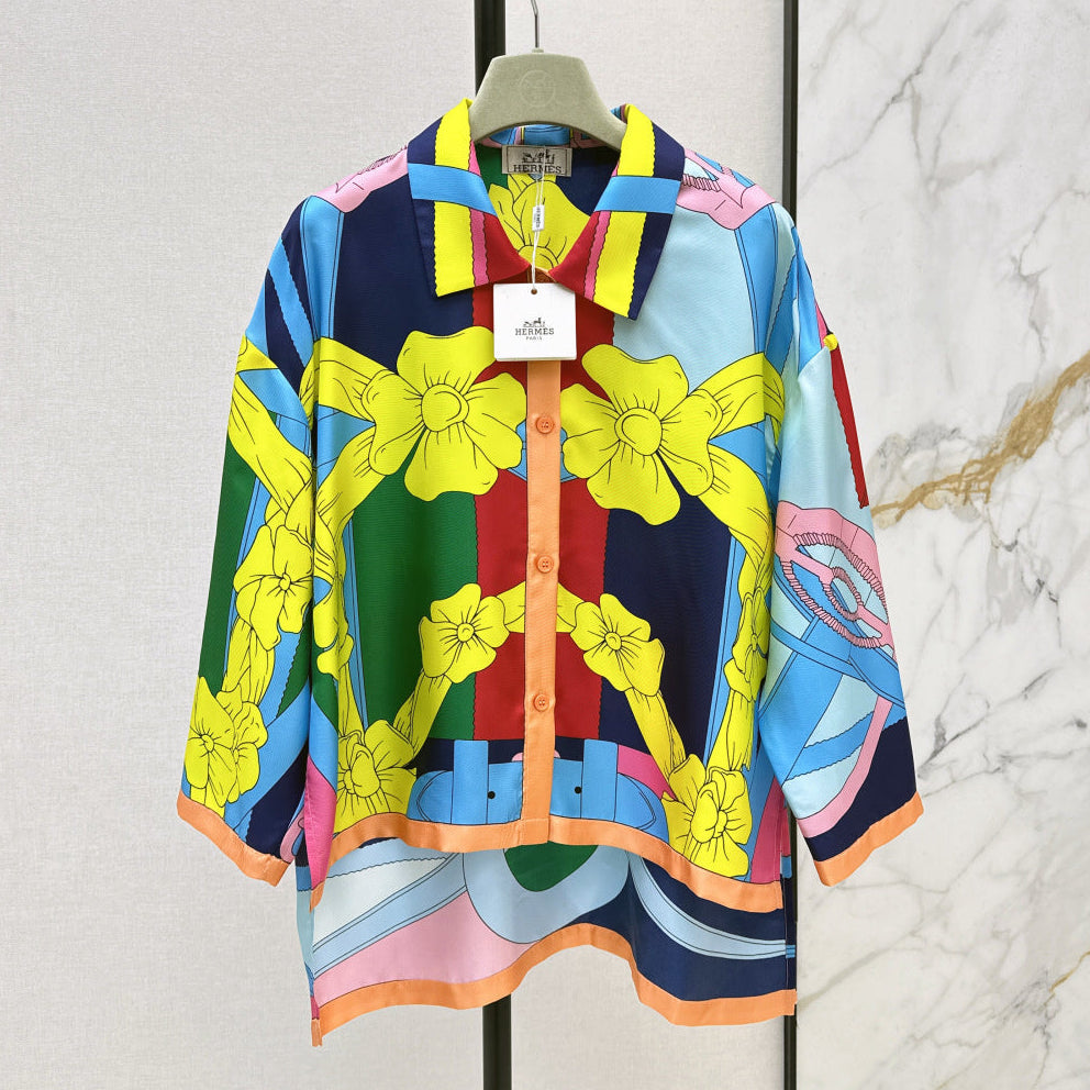 HERMES 25S SILK SHIRT 330