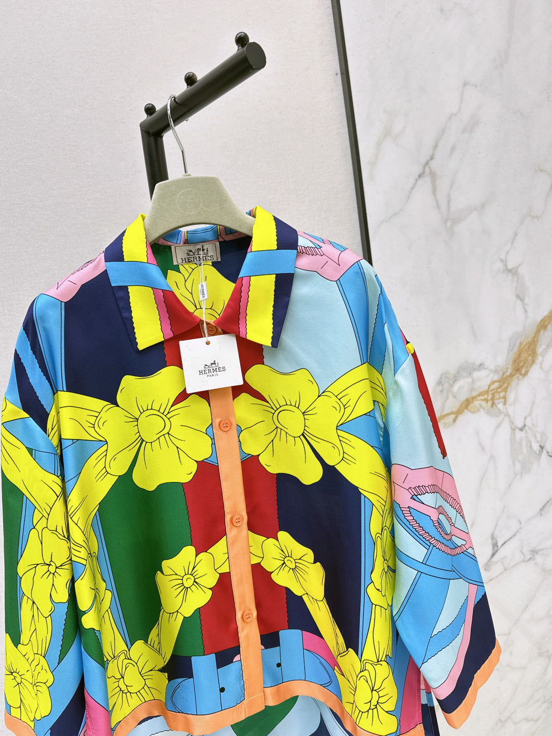 HERMES 25S SILK SHIRT 330