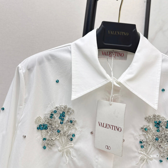 VALENTINO 26S EMBELLISHED SHIRT STYLE 58