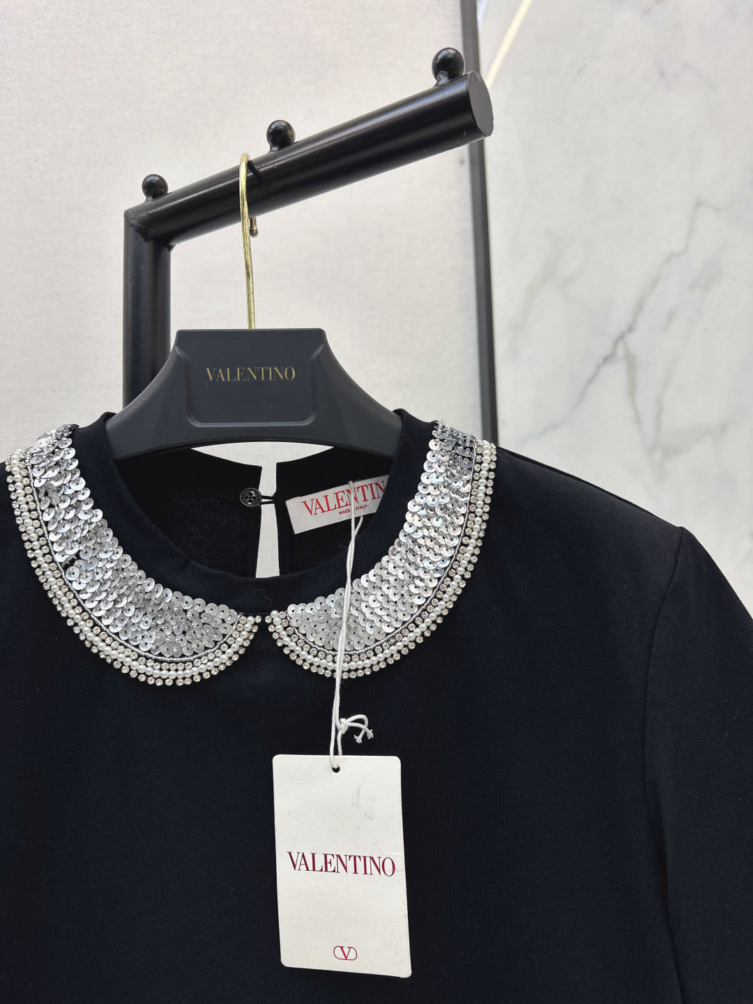 VALENTINO 26S PETER PAN COLLAR T-SHIRT STYLE 47