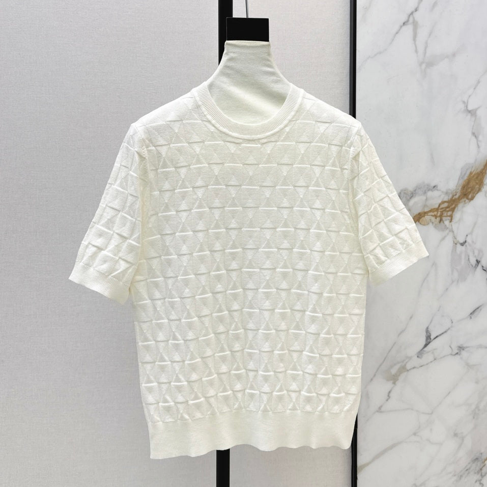 HERMES 26S SHORT SLEEVE SWEATER 544