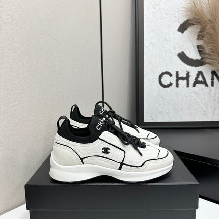 CHANEL 26S SNEAKERS IN WHITE CALFSKIN