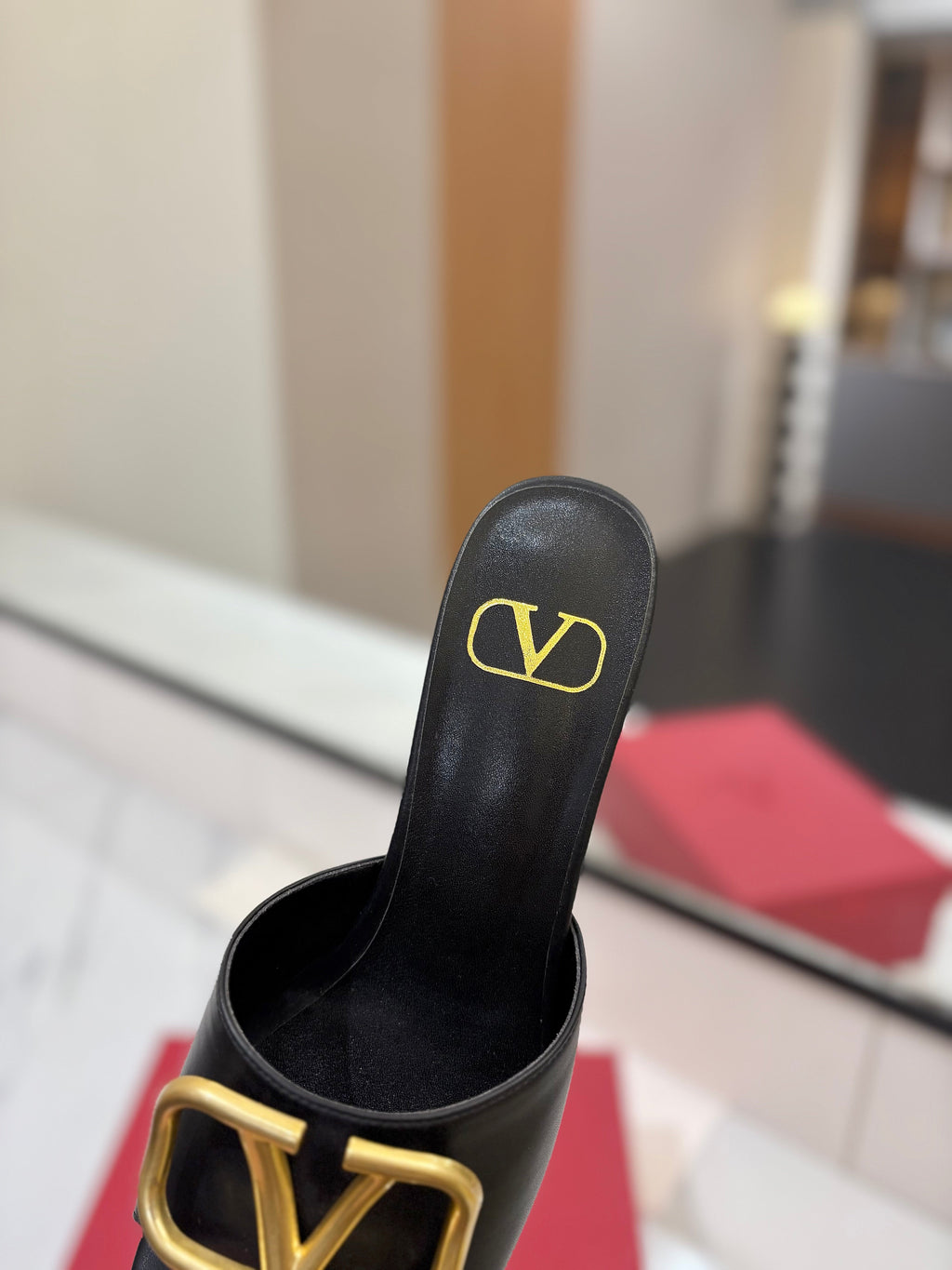 VALENTINO 26S HIGH-HEEL SANDALS 60 MM IN BLACK CALFSKIN WITH GOLD HARDWARE