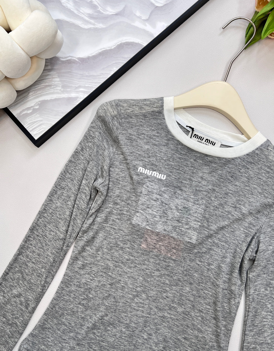 MIUMIU LONG-SLEEVE T-SHIRT STYLE 364