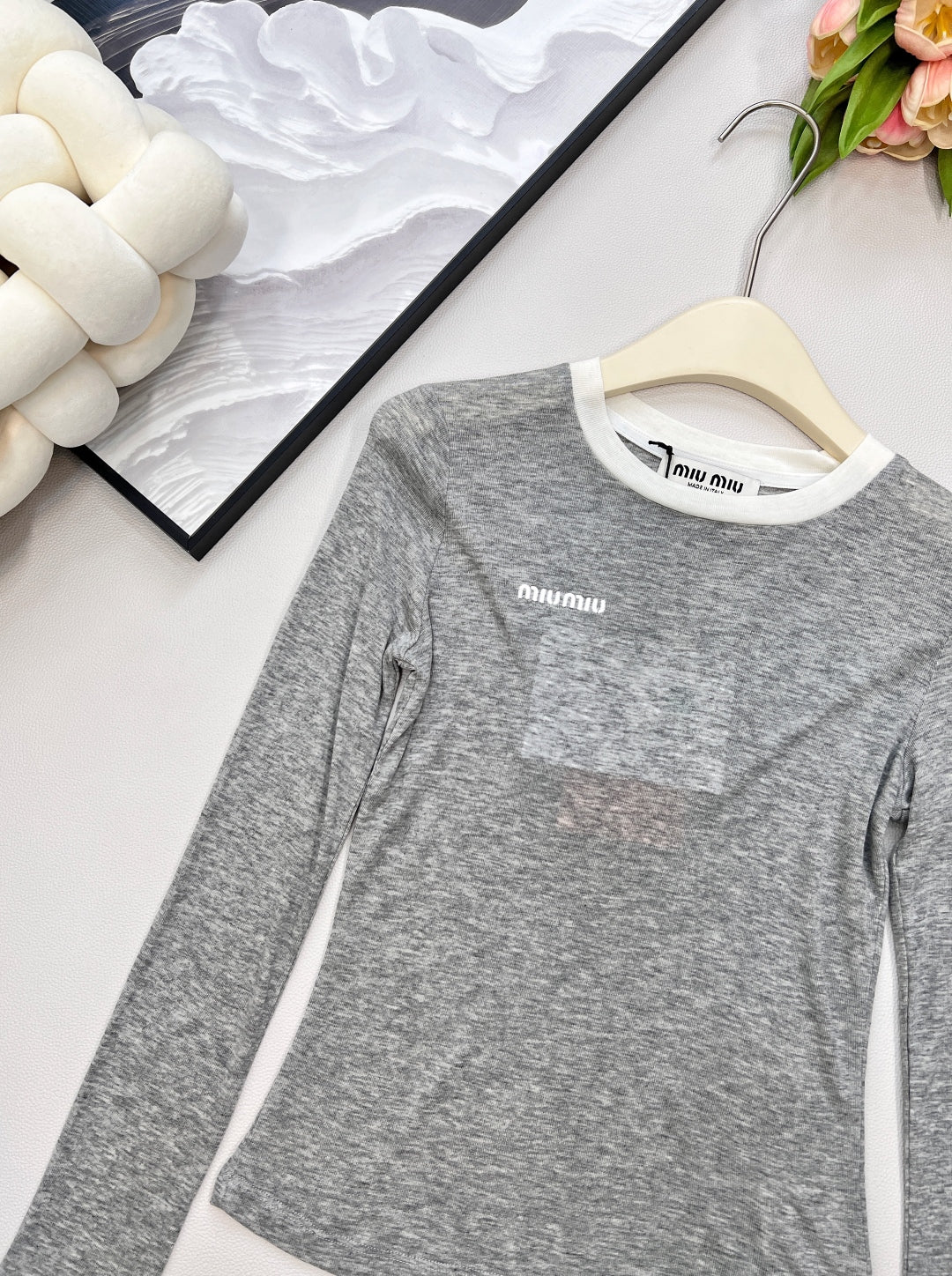 MIUMIU LONG-SLEEVE T-SHIRT STYLE 364