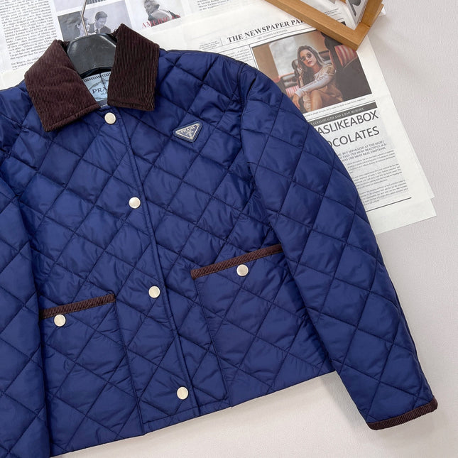PRADA 25S LIGHTWEIGHT COTTON COLLARED JACKET 367