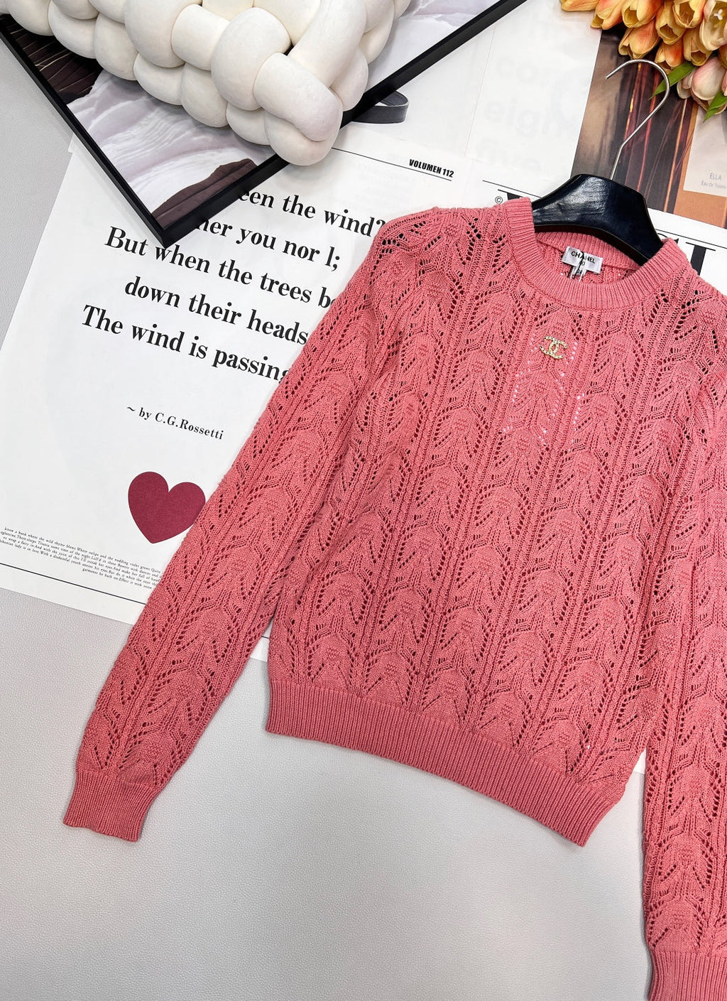 CHANEL 25S LONG-SLEEVE SWEATER 442