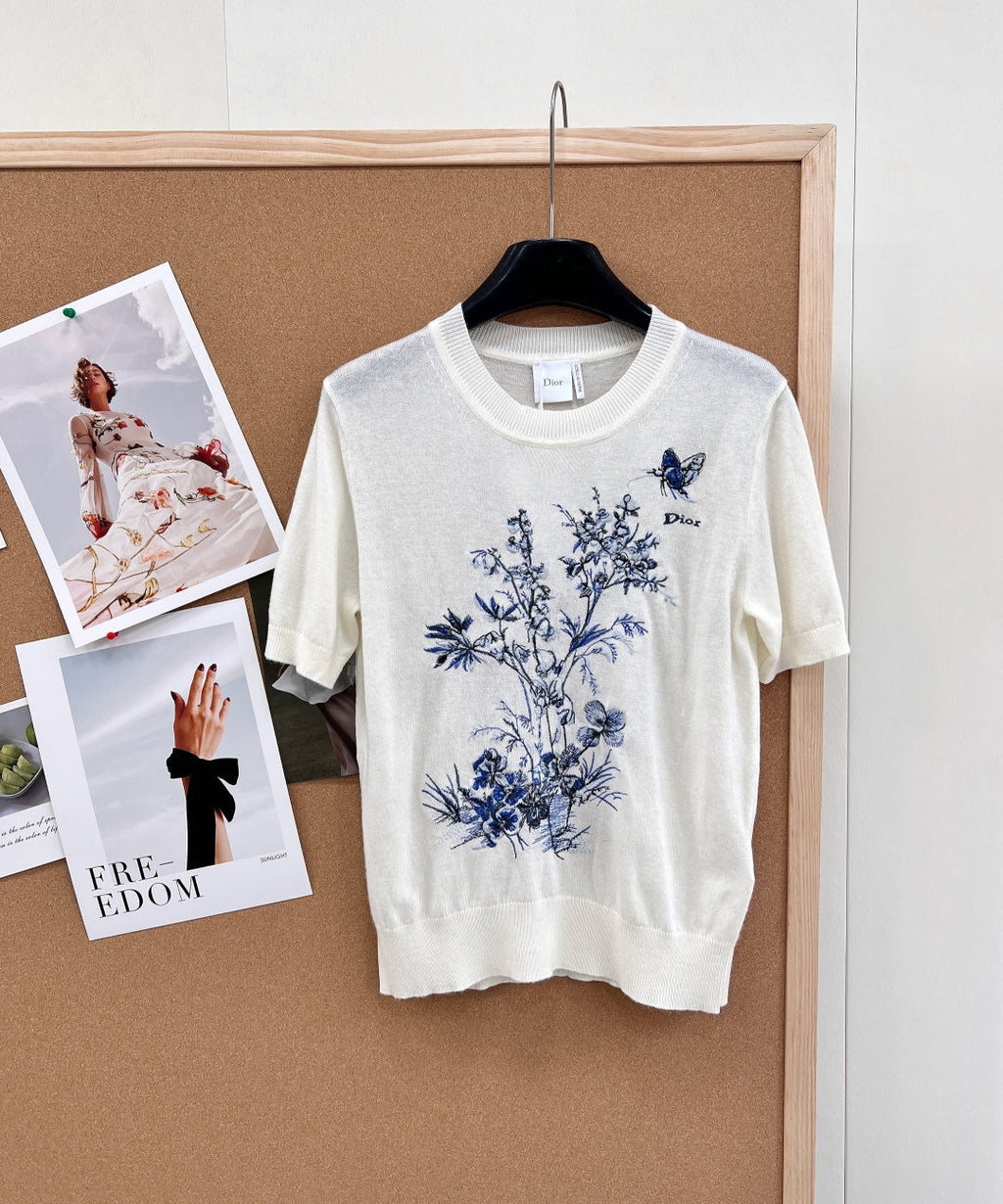 DIOR 26S SHORT-SLEEVE SWEATER 1194