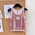 CELINE 26S SEQUIN KNIT TANK TOP 141