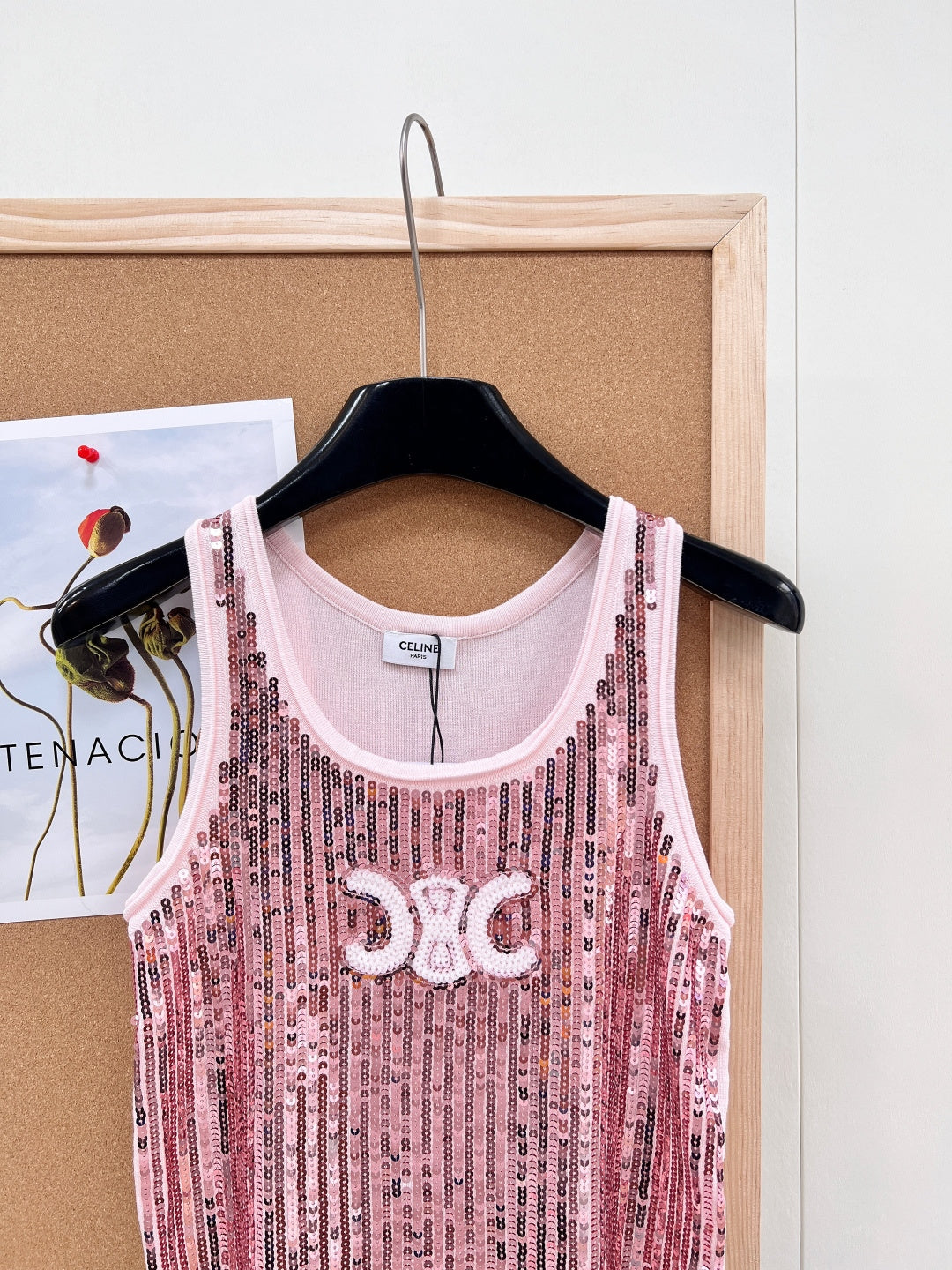 CELINE 26S SEQUIN KNIT TANK TOP 141